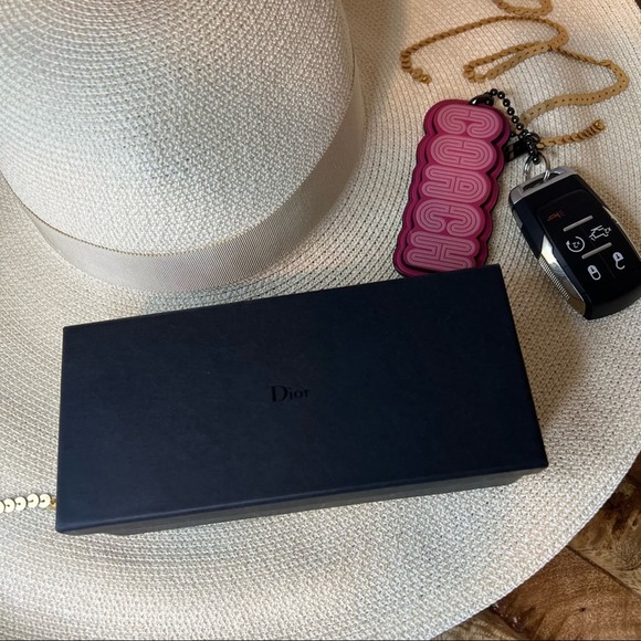 Dior Gold & Gunmetal Gray Sunglasses, “Symmetrics”, NIB! - Picture 7 of 8